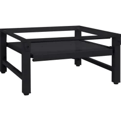 vidaXL Wasmachineverhoger Zwart 62 x 60,5 x 32,5 cm Staal