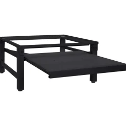 vidaXL Wasmachineverhoger Zwart 62 x 60,5 x 32,5 cm Staal