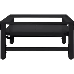vidaXL Wasmachineverhoger Zwart 62 x 60,5 x 32,5 cm Staal