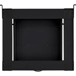vidaXL Wasmachineverhoger Zwart 64 x 55 x 32,5 cm Staal