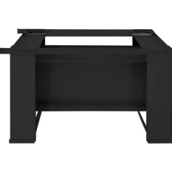 vidaXL Wasmachineverhoger Zwart 64 x 55 x 32,5 cm Staal