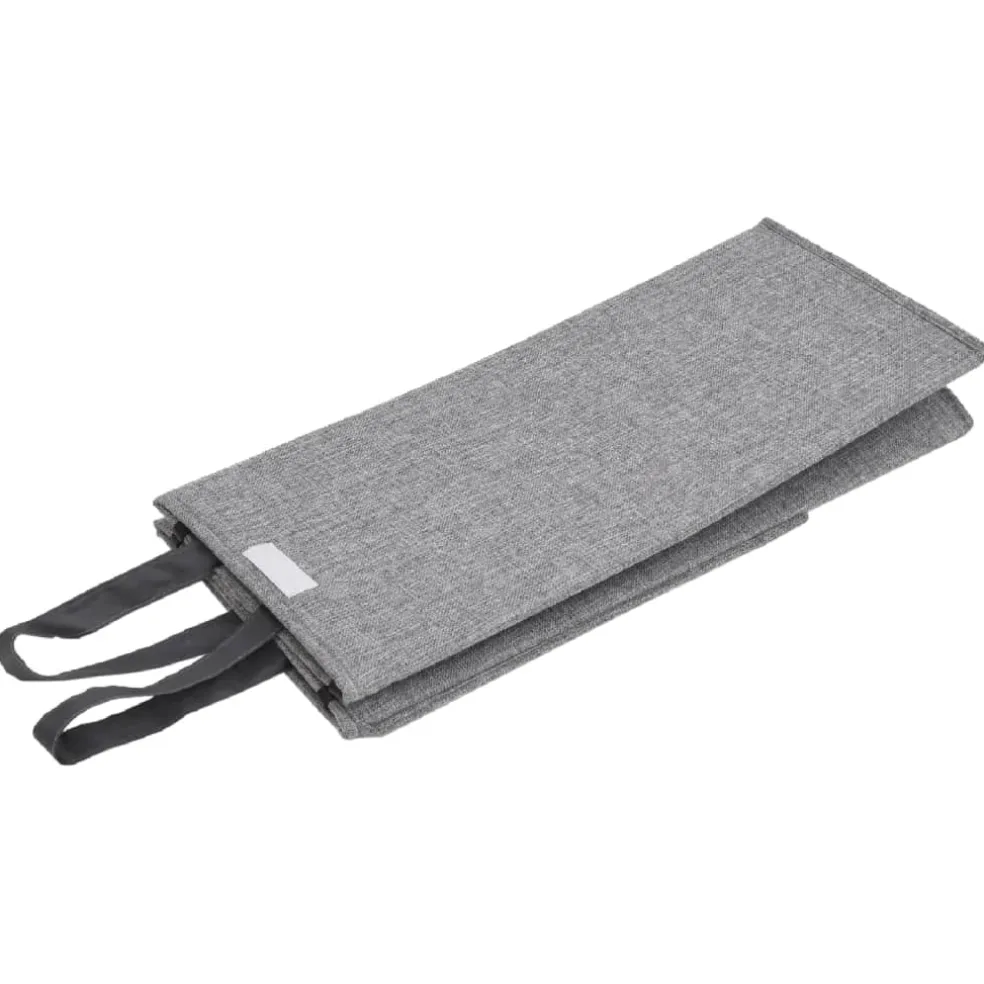vidaXL Wasmand inklapbaar 26x34,5x59,5 cm kunstlinnen grijs