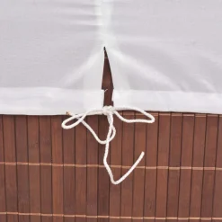 vidaXL Wasmand rechthoekig bamboe bruin