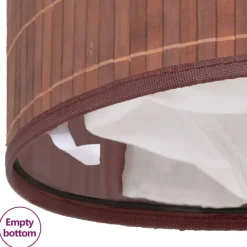 vidaXL Wasmand rond bamboe bruin
