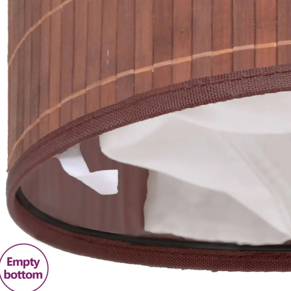 vidaXL Wasmand rond bamboe bruin