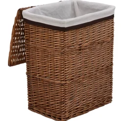 vidaXL Wasmand wilgen bruin