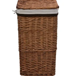 vidaXL Wasmand wilgen bruin