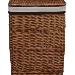vidaXL Wasmand wilgen bruin