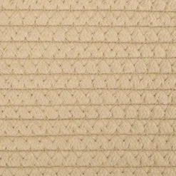 vidaXL Wasmand Ø 55x36 cm katoen beige en wit