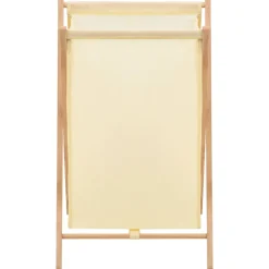 vidaXL Wasmand 42x41x64 cm cederhout en stof beige
