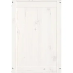 vidaXL Wasmand 44x44x66 cm massief grenenhout wit