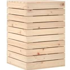vidaXL Wasmand 44x44x66 cm massief grenenhout