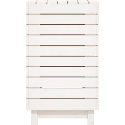 vidaXL Wasmand 44x44x76 cm massief grenenhout wit