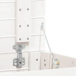 vidaXL Wasmand 44x44x76 cm massief grenenhout wit