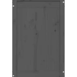 vidaXL Wasmand 44x44x66 cm massief grenenhout grijs
