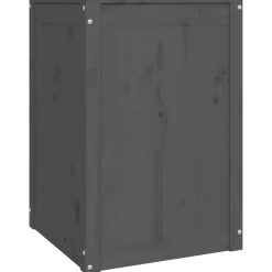 vidaXL Wasmand 44x44x66 cm massief grenenhout grijs