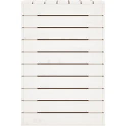 vidaXL Wasmand 88,5x44x66 cm massief grenenhout wit