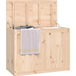 vidaXL Wasmand 88,5x44x66 cm massief grenenhout