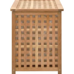 vidaXL Wasmand 77,5x37,5x46,5 cm massief walnoothout