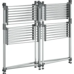 vidaXL Wasrek 107x107x120 cm aluminium