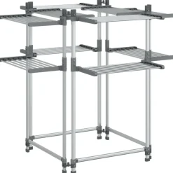 vidaXL Wasrek 107x107x120 cm aluminium