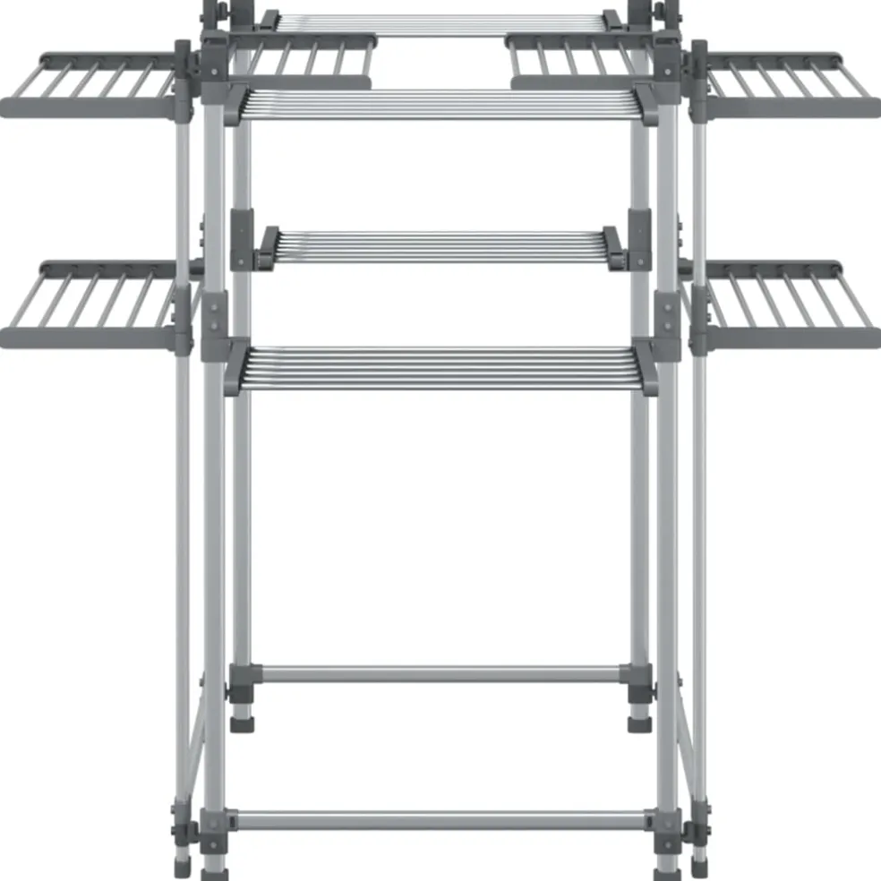 vidaXL Wasrek 107x107x120 cm aluminium
