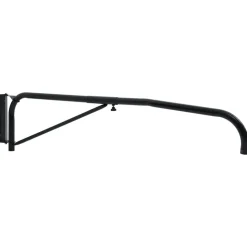 vidaXL Wasstang paard wandgemonteerd staal zwart