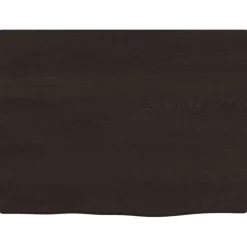 vidaXL Wastafelblad 40x30x2 cm behandeld massief hout donkerbruin