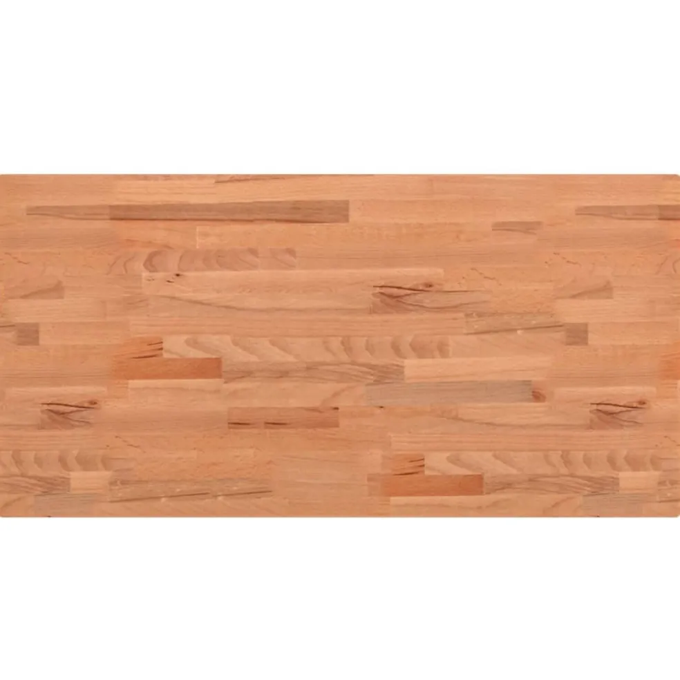 vidaXL Wastafelblad 80x40x1,5 cm massief beukenhout