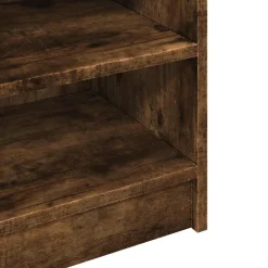 vidaXL Wastafelkast 90x29x55 cm bewerkt hout gerookt eikenkleurig