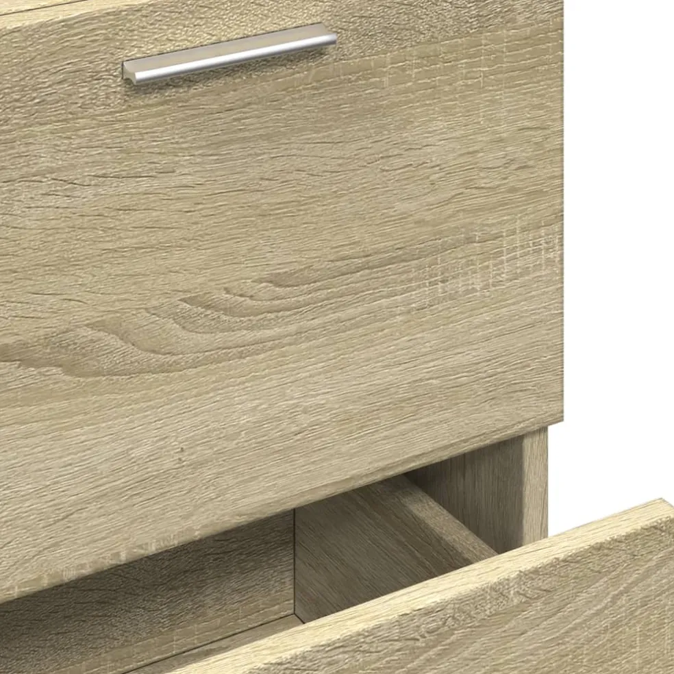 vidaXL Wastafelkast 40x37x59 cm bewerkt hout sonoma eikenkleurig