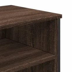 vidaXL Wastafelkast 91x35x60 cm bewerkt hout bruin eikenkleurig