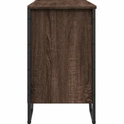 vidaXL Wastafelkast 91x35x60 cm bewerkt hout bruin eikenkleurig