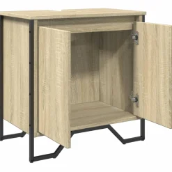 vidaXL Wastafelkast 60x35x60 cm bewerkt hout sonoma eikenkleurig