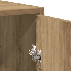 vidaXL Wastafelkast 60x33x60 cm bewerkt hout artisanaal eikenkleurig