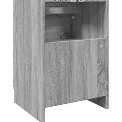 vidaXL Wastafelkast 40x37x59 cm bewerkt hout grijs sonoma eikenkleurig