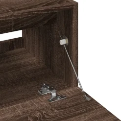 vidaXL Wastafelkast 40x37x59 cm bewerkt hout bruin eikenkleurig