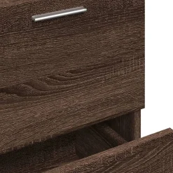 vidaXL Wastafelkast 40x37x59 cm bewerkt hout bruin eikenkleurig