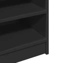 vidaXL Wastafelkast 90x29x55 cm bewerkt hout zwart