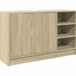 vidaXL Wastafelkast 90x29x55 cm bewerkt hout sonoma eikenkleurig