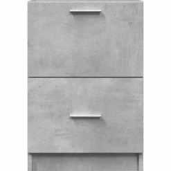 vidaXL Wastafelkast 40x37x59 cm bewerkt hout betongrijs