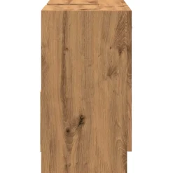 vidaXL Wastafelkast 63x30x54 cm bewerkt hout artisanaal eikenkleur