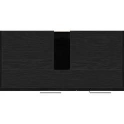 vidaXL Wastafelkast 63x30x54 cm spaanplaat zwart eikenkleurig