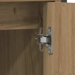 vidaXL Wastafelkast 60x30x60 cm spaanplaat ambachtelijk eikenkleurig