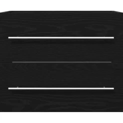 vidaXL Wastafelkast 60x38,5x48 cm spaanplaat zwart eikenkleurig