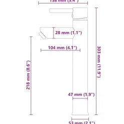 vidaXL Wastafel met kraan en pop-up afvoer gehard glas transparant
