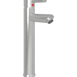 vidaXL Wastafel met kraan en pop-up afvoer gehard glas bruin
