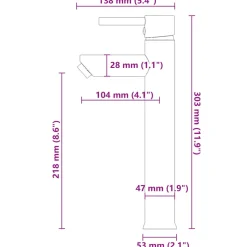 vidaXL Wastafel met kraan en pop-up afvoer gehard glas bruin
