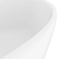 vidaXL Wastafel met overloop 36x13 cm keramiek matwit
