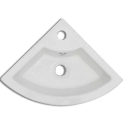 vidaXL Wastafel met overloop 45x32x12,5 cm wit